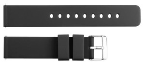 JD417 Unisex 20mm Black Silicone Soft Sport <b>Watch</b> Band Smartwatch Adjustable Waterproof Breathable <b>Watch</b> Parts <b>Watch</b> Strap - Product Image 6