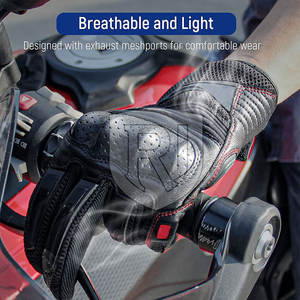 Les gants en cuir respirants de conception personnalisée des fabricants professionnels pour la moto et la course automobile portent un nouveau style - Product Image 5