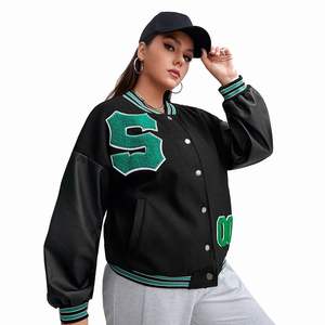 Vestes en laine/polaire brodées personnalisées, vêtements chauds d'hiver, vestes élégantes à la mode pour femmes - Product Image 6