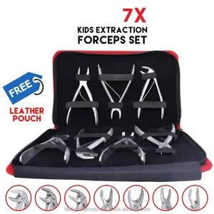 Ensemble de forceps d'extraction dentaire pour enfants, 7 pièces, instruments de chirurgie buccale pédiatrique - Product Image 2