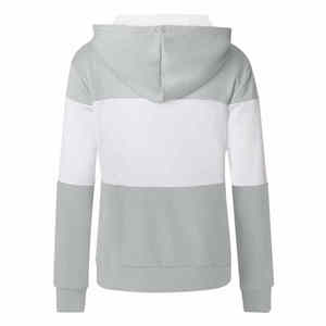 Sudadera con Capucha Personalizada para Mujer, Estilo Holgado, para Invierno, Tejido Grueso, 100% Algodón, Color Sólido, Transpirable, Personalizable - Product Image 4