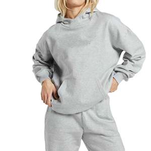 Sweats à capuche décontractés pour femmes à manches longues solide léger pull hauts sweat ample sur sweat à capuche pour femmes - Product Image 1