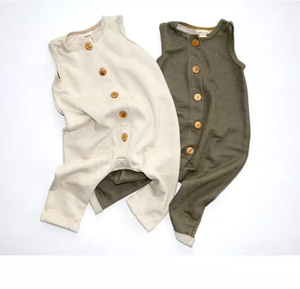 Barboteuse pour bébé unisexe, prix de gros, 100% coton biologique, vêtements doux pour bébé, combinaisons à bon prix du fabricant - Product Image 4