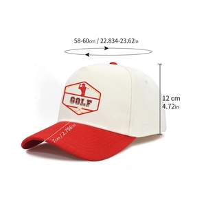 Casquettes de golf légères et respirantes en gros, séchage rapide, design bicolore, logo personnalisé imprimé, bande anti-transpiration intérieure Injae Vina VN - Product Image 5