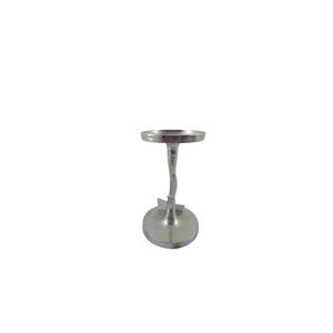 Wedding Decoration Iron Candle <b>Pillar</b> Holder Rough Nickel Silver Color Luxury Design Candle Stand for Home Decor Handmade - Product Image 1