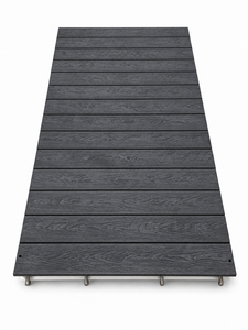 Terrasse modulaire en WPC pour café-restaurant, système de plancher extérieur préfabriqué en acier galvanisé étanche, conception à verrouillage facile - Product Image 2