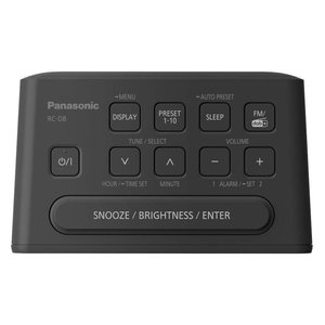 Radiosveglia Black RC D8EG K DAB+ FM Radio Alarm Clock 2 Alarms 230V Power <b>Desk</b> Table Clock - Product Image 4