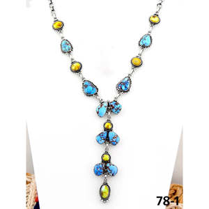 Collier artisanal en argent sterling Palomino avec motif Golden Hills, collection culturelle du Sud-Ouest - Product Image 2