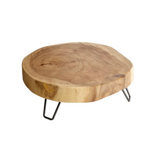 Tabla de servir redonda de acacia de alta calidad mayorista en bandeja de plato grueso charcutería para cocina hecha en Vietnam - Product Image 5