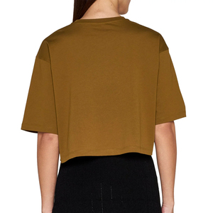 T-shirts courts pour femmes, Design le plus élégant, couleur bleue, Slim, coupe courte, à vendre, Tops courts blancs pour femmes - Product Image 6