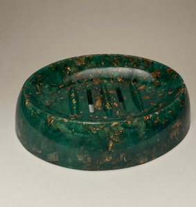 Porte-savon en résine couleur grise ensemble de salle de bain logo personnalisé conception de drain forme carrée accessoires de cuisine porte-savon - Product Image 2