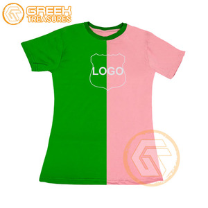 Venta al por mayor Alpha | Kapa Mujer Camiseta Sorority Apparel Jersey de algodón Camiseta transpirable de alta calidad Alpha Mujer Ropa griega - Product Image 5