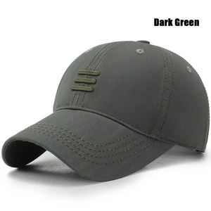 4 colores nueva moda suave superior gorra de béisbol deporte al aire libre Casual algodón Snapback sombreros para hombres y mujeres tres barras papá sombrero diseño - Product Image 6