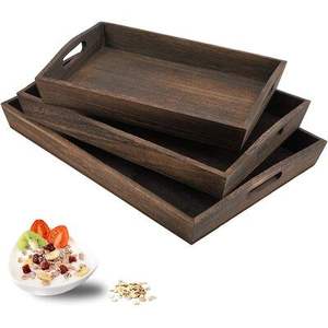 Plateau de service en bois adapté aux buffets, restaurants, hôtels ou événements de restauration nécessitant des solutions de service durables - Product Image 3