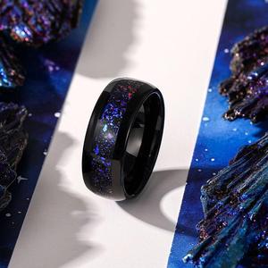 Jeulia Starry Sky Impression Tungsten Wedding Band Ring for Men - Product Image 4