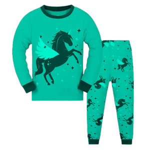 Venta caliente Unisex niños impreso Jersey algodón Pijama conjuntos Casual secado rápido transpirable para el hogar desgaste otoño personalizable - Product Image 6