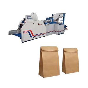 Sac de papier du fond V d'approvisionnement d'usine faisant la machine avec le sac à provisions de moteur servo faisant des machines - Product Image 1