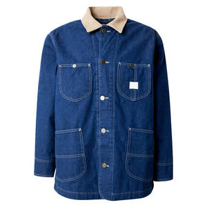 Veste en jean fonctionnelle pour hommes avec poches intérieures et doublure douce pour plus d'utilité - Product Image 1