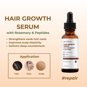 ERIGERON Suero Natural Intensivo para el Tratamiento del Cuero Cabelludo, Tónico para el Crecimiento y Regeneración del Cabello, para Raíces Dañadas, Suministro al por Mayor para Clientes - Product Image 3