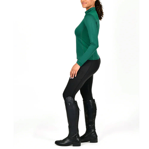 Pantalones ecuestres para mujer con agarre de asiento completo y tela elástica, pantalones de equitación de cintura alta con agarre de silicona - Product Image 3