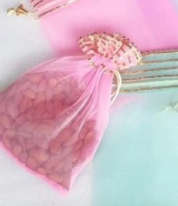 Bolsa potli de tejido, bolsa Potli transparente, bolso, bolsa de fruta seca, recuerdo de devolución del Festival Diwali Ganpati, recuerdo Haldi Mehendi - Product Image 2