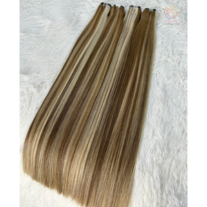 Paquets de cheveux humains bruts d'un donneur vietnamien du meilleur fournisseur, non traités, lâche, vague profonde, boucles italiennes, soyeuses et naturelles, 2 couleurs mélangées - Product Image 4