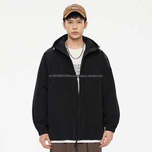 เสื้อแจ็คเก็ตกันลมกันน้ำสำหรับเดินป่ากลางแจ้งแบบมีฮู้ดพร้อมซิป  รับสกรีนโลโก้ หลายขนาด ความยาวปกติ - Product Image 5