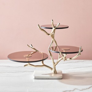 Sculpture bougie en métal vintage pièce décorative unique pièce maîtresse romantique pour décor de table de salon et chambre à coucher - Product Image 5