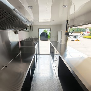 Vente en gros : Remorque alimentaire mobile de qualité supérieure en aluminium et fibre de verre, type Food Truck, pour la vente de restauration rapide, avec gril et frites - Product Image 5