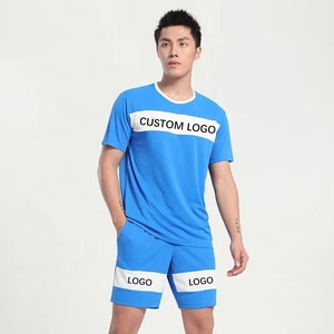 Chándal de ropa con logotipo de diseñador personalizado para hombre, conjunto de dos piezas y camisetas cortas de jugador de Stitch, de verano - Product Image 4