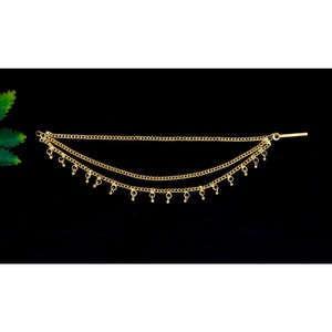 New Design Gold Plaetd Ear Chain for Engagement <b>Wedding</b> Gift Style Indian Traditional Ideal For <b>Wedding</b> Festive Occasions - Product Image 1