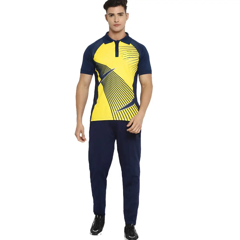 2023 nouveau Logo sur mesure conception de haute qualité Cricket uniforme prix de gros hommes Cricket uniforme'