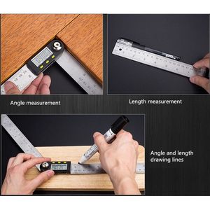 เครื่องวัดมุมดิจิตอล-AEK-Tech สแตนเลสสตีล พร้อมไม้บรรทัดสำหรับวัดไม้ - Product Image 6