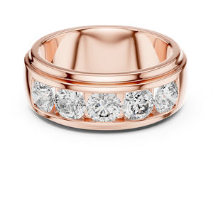 Anillo de Diamante Redondo Cultivado en Laboratorio de Oro Blanco de 14K para Mujer |   Ropa de Uso Diario |   Diamante Cultivado Nuevo - Product Image 3