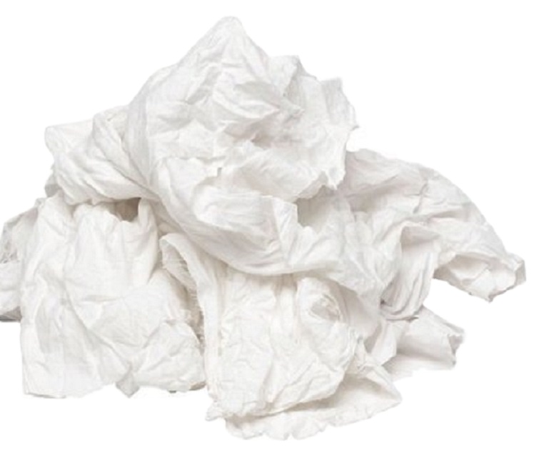 Cotton Fabric Seconds Waste Recycling Knitted PA Coated Plain Soft Handle Stain Resistant Cut Pieces Cleaning Industry