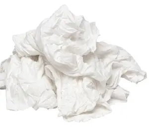 Chiffons en coton secondes, recyclage des déchets, découpe de tissu et pièces utilisés pour le nettoyage, recyclage écologique disponible en blanc et en couleurs