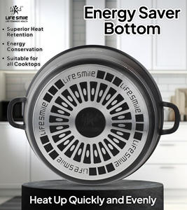 Non-Stick Coating <b>Cooking</b> <b>Pot</b> with Multi-Layer Base Oven Safe - Product Image 2