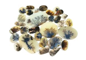 Cabujón de ágata dendrítica Natural, cabujón de ágata dendrítica, cabujón con parte posterior plana, fabricación de piedras preciosas sueltas para todas las joyas - Product Image 3