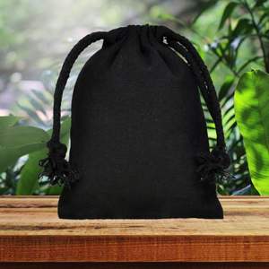 Sustainable Pure Cotton <b>Drawstring</b> Bags Reusable Storage Pouches for Travel Gift Wrapping Daily Use Bulk Packaging Essential - Product Image 5