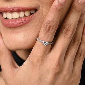 Anillos de Plata de Ley 925 de Primera Calidad para Mujer, Chapados en Rodio con Diamantes y Engaste de Bisel, Joyería para Hombre - Product Image 4