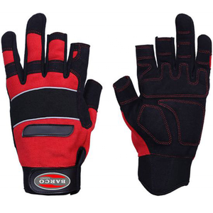 Barco <b>Leather</b> Ind Mechanic Work Gloves-Waterproof Anti-Slip Fireproof Touchscreen Enabled % Polyester Fabric - Product Image 1