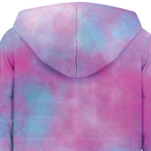 Sudadera con Capucha de Algodón Terry Premium con Logotipo Tie Dye en la Parte Delantera, Diseño Espiral Pastel Estético, Ropa de Invierno Colorida, Sublimación Resistente y Duradera - Product Image 4