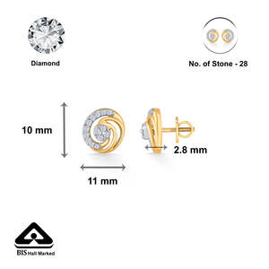 Boucles d'oreilles créoles en or 14 carats avec perles pour femmes, plaquées or rose, bijoux de fiançailles - Product Image 6