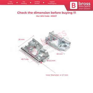 BSR27 Clips de finition de câble de lève-vitre de toit ouvrant, supports métalliques gauche et droit pour 206 206+ 207 842461 - Product Image 6