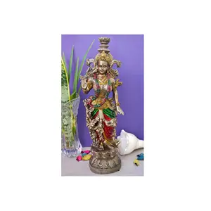 Top[ Quality 15 inch Cold Cast Bronze India Large Radha Idol Religious Sculptures for Pooja Rooms at Best Prices