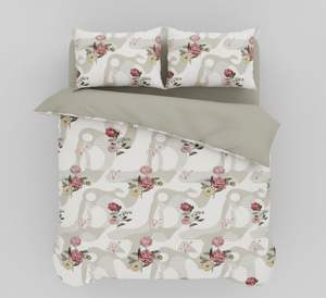 Juego de Ropa de Cama Everyday Comfort Queen de 3 Piezas, Microfibra Tejida con Fundas de Almohada con Diseño Moderno, Resistente a la Decoloración y Duradero - Product Image 3