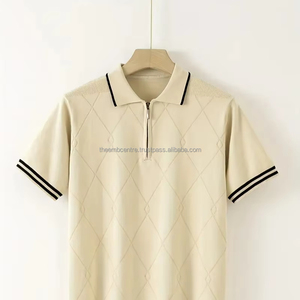 Polo de manga corta para hombre, de buena calidad, logotipo personalizado, peso pesado, longitud larga, polos para hombre - Product Image 1