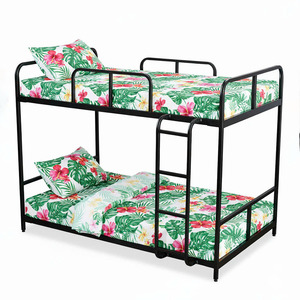 <b>Space</b>-<b>saving</b> Industrial Iron Slat & Wood-Faced Frame Kids Bunk <b>Bed</b> GT014 - Product Image 2