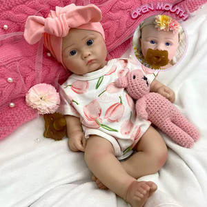 Muñeca Reborn de Silicona Suave Realista de 45CM, Niña Gordita con Pintura Multicapa, Suministro al por Mayor para Recién Nacidos, Fabricación OEM/ODM - Product Image 1