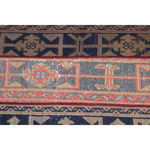 Alfombra Turca Vintage, Alfombra Pequeña de 2x2.8 pies, Alfombra Azul con Diseño Floral - Product Image 5